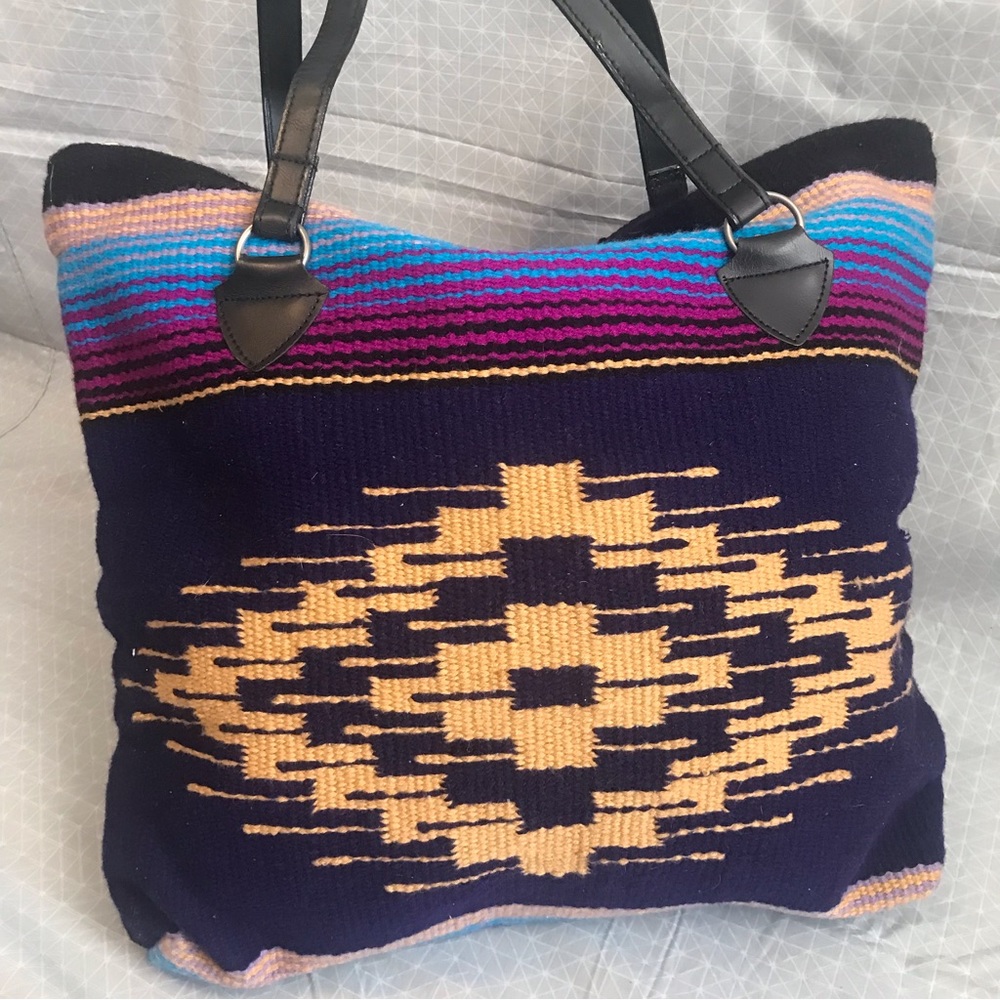 NWT Hoof & The Horn Maya Saddle Blanket Tote - Picture 3 of 9